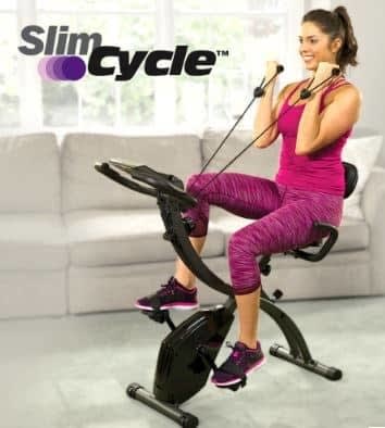Slim Cycle Exercise Bike with an Upper Body Workout