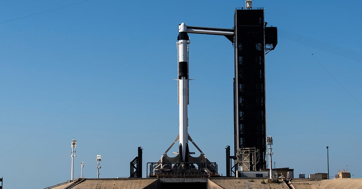 today: SpaceX to launch its first human mission to space with falcon 9