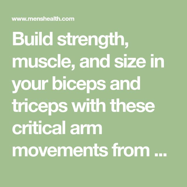 These 10 Moves Will Build Big Arms