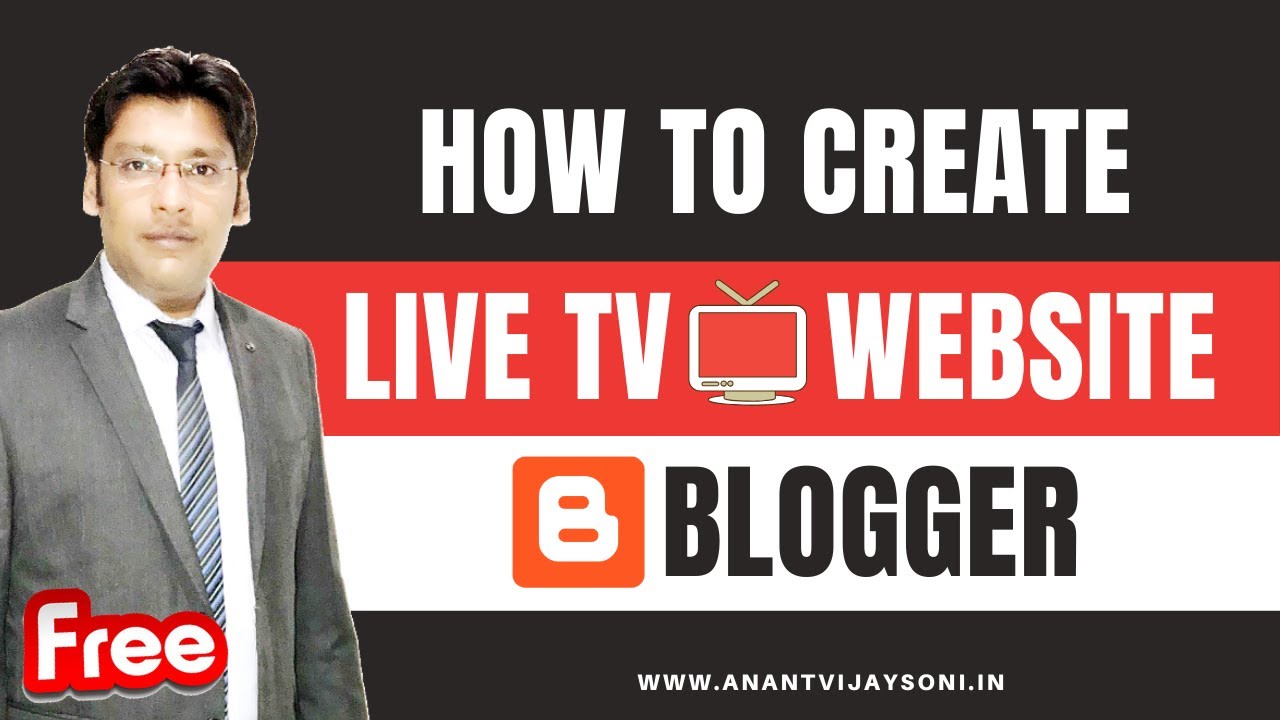 How to create LIVE TV Website in Blogger/Blogspot without Copyright Issues - Hindi