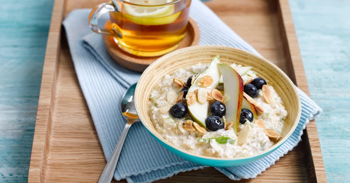 Pear and Blueberry Overnight Oats