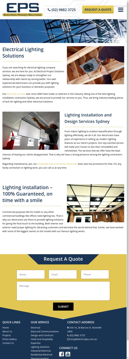 Electrical Lighting Solutions, Sydney Lighting Solutions & Installation