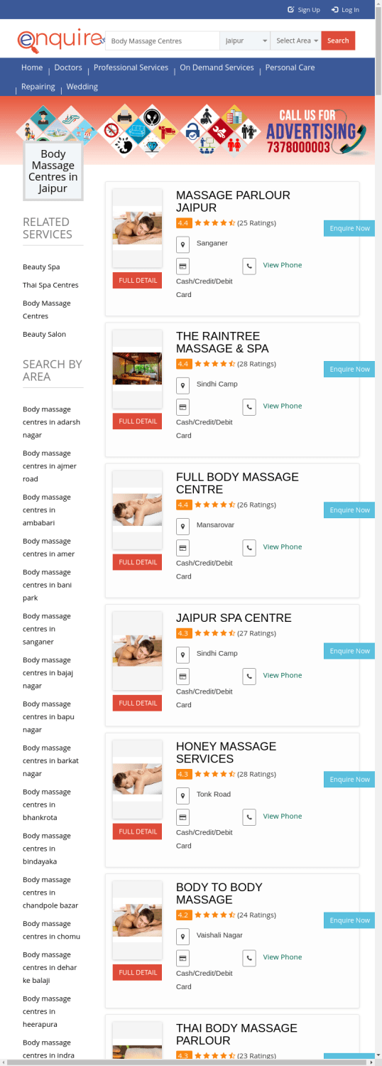 Top 10 Body Massage Centre & Parlour in Jaipur, Full Body Massage Near Me