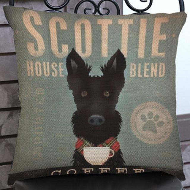 Scottish Terrier / Scottie House Blend Cushion Cover - Series 2