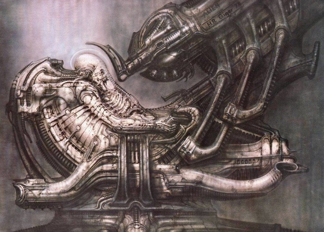 ALIEN concept art by H.R. Giger, who won an Academy Award for Best ...