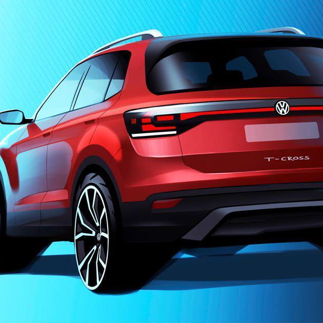 VW sketches T-Cross small SUV as it inches toward production