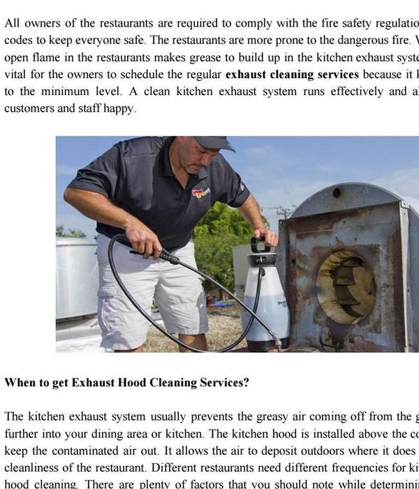 Fast Kitchen Exhaust Cleaning Miami In USA - Hoodguyz