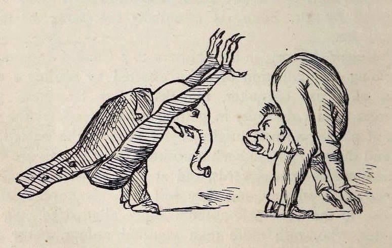 "Thackerayana" — a remarkable compendium of nearly 600 doodles made by Vanity Fair author William Makepeace Thackeray, who was born onthisday in 1811: