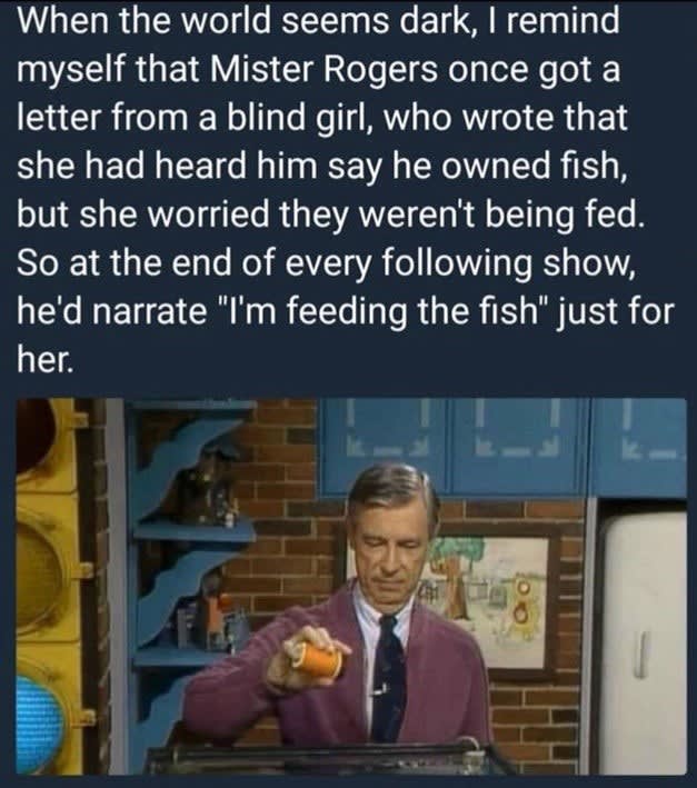 Good old Mister Rogers