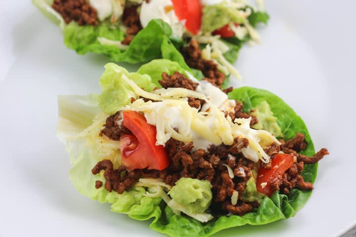 Gluten-free Lettuce Wraps - a tortilla free way to still enjoy tacos!