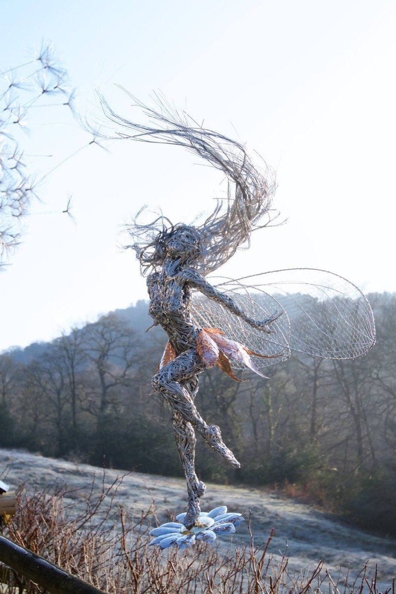 Faerie wire sculptures by Robin Wight.