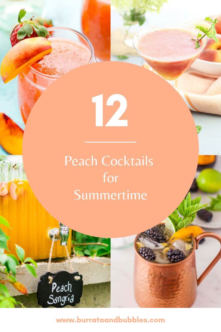 12 Peach Cocktails for the Summer