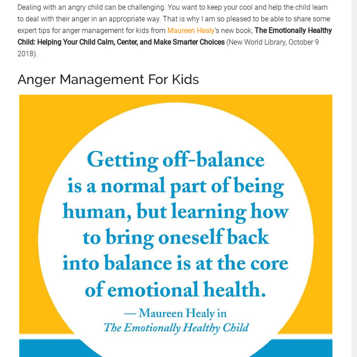 Anger Management For Kids- Tips For Parenting An Angry Child