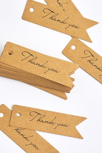 Kraft paper custom tags gift tags product tags Handmade tags DIY tags - Tail Thank You