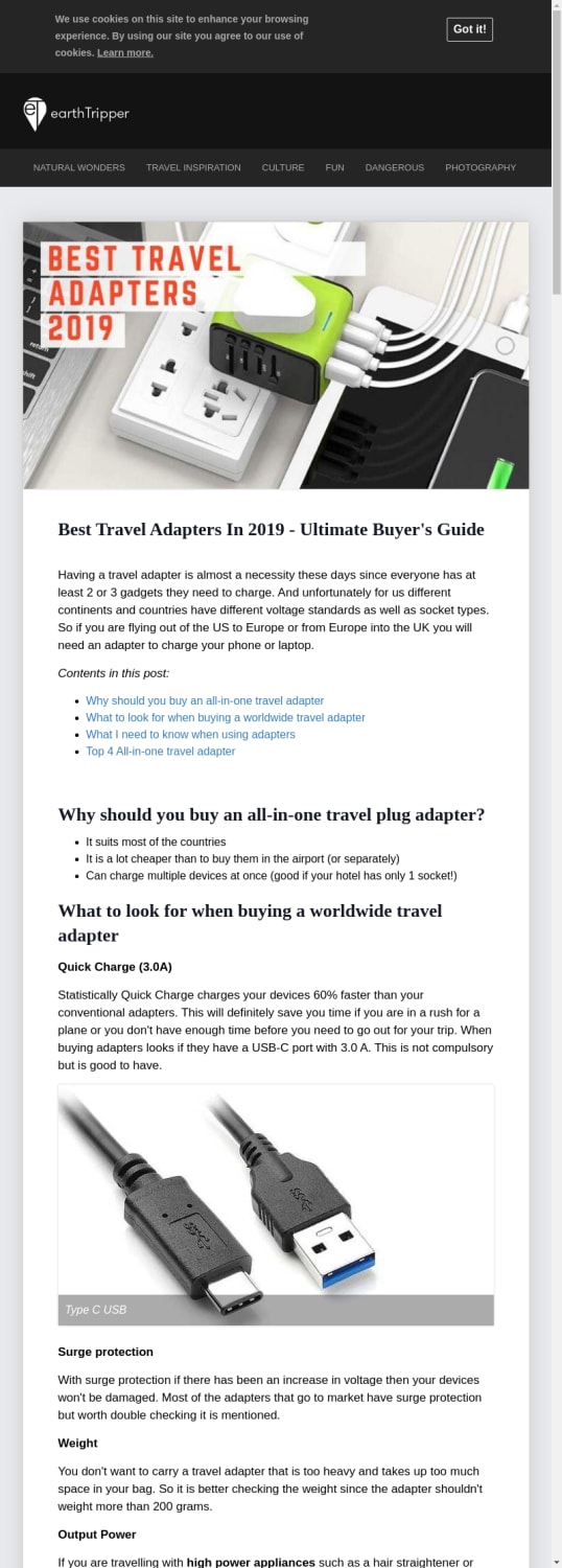 Best Travel Adapters In 2019 - Ultimate Buyer's Guide