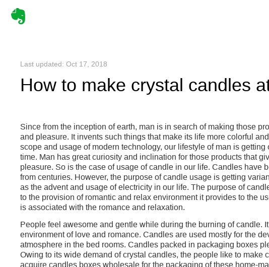 How to make crystal candles at home