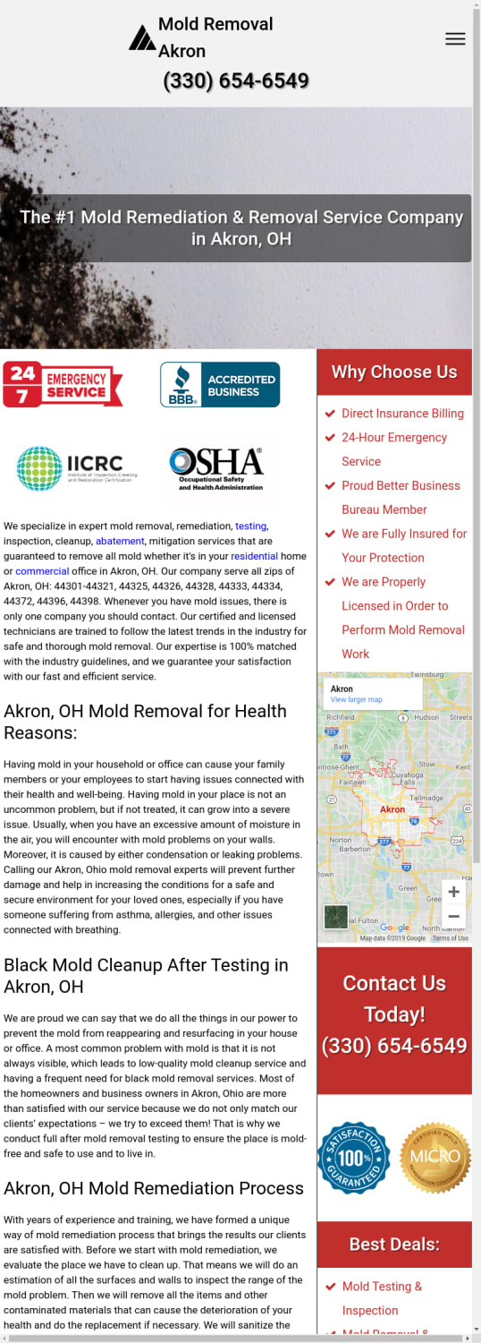 The #1 Mold Removal & Remediation — Akron, OH