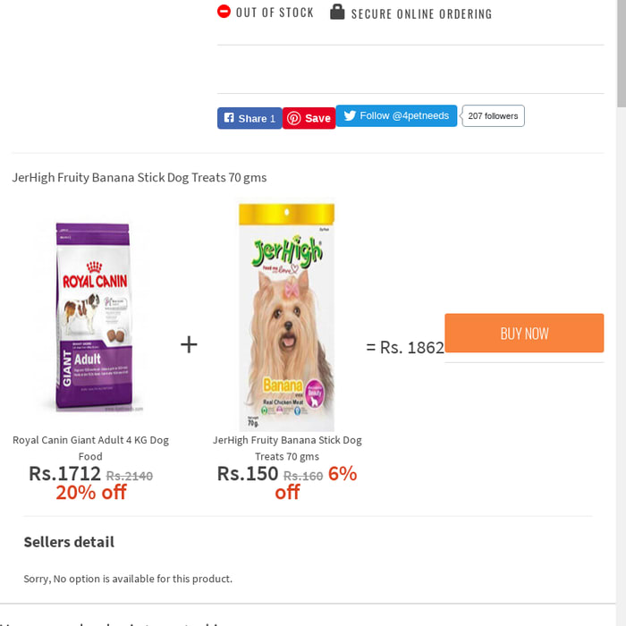 Royal Canin Giant Adult 4 KG Dog Food Online at Best Price in India