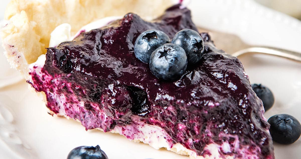 Delicious Blueberry Cream Cheese Pie