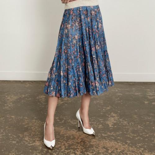 Isabel Marant Etoile Elfa Floral-Print Cotton-Voile Skirt