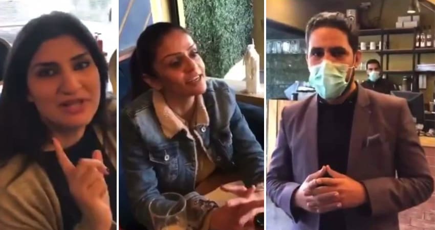 Girls Mock Restaurant Cannoli's Manager and Face Outrage