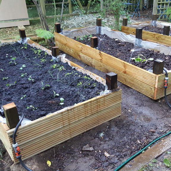Easy to construct raised beds
