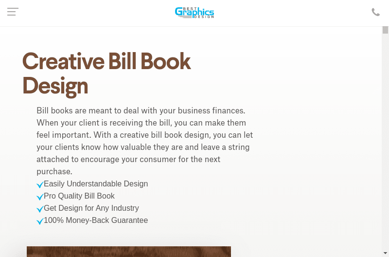 Create Best Bill Book Design at Custom Choice - Best Graphics Design