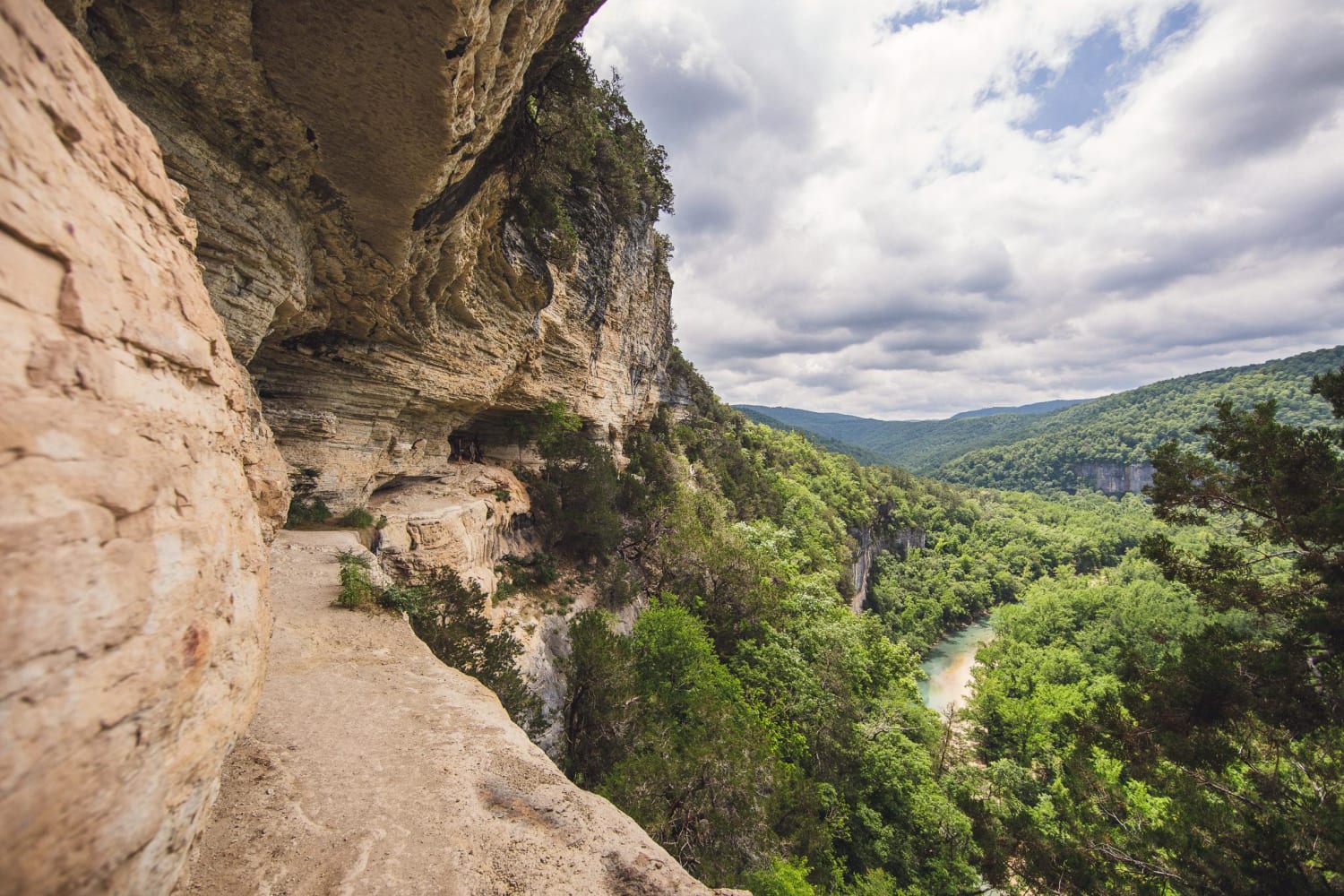 Another angle of the Goat Bluff Trail on the Buffalo River near Ponca, Ar