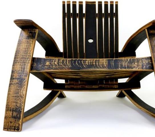 Bourbon Barrel Adirondack Chair is a Smooth Upcycle