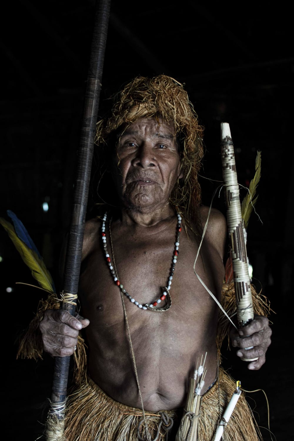Chieftain of the Yagua indigenous people, taken in the Peruvian Amazon