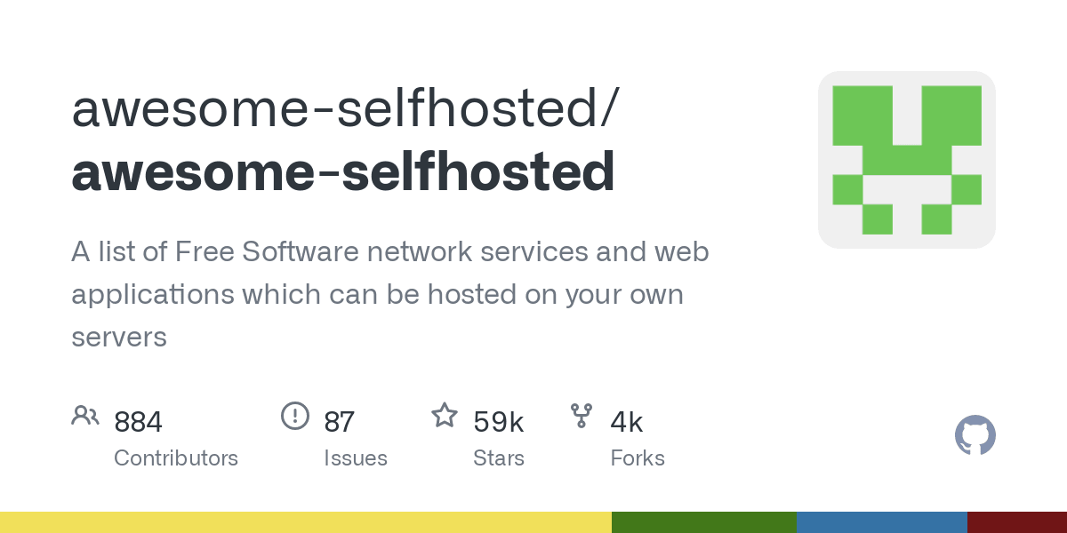 awesome-selfhosted/awesome-selfhosted