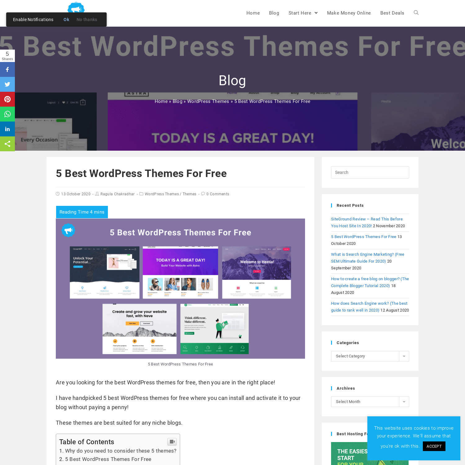 5 Best WordPress Themes For Free - Know Internet Marketing