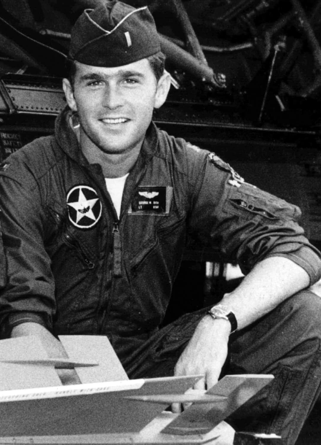 Lt. George W. Bush in the Texas Air National Guard, 1968