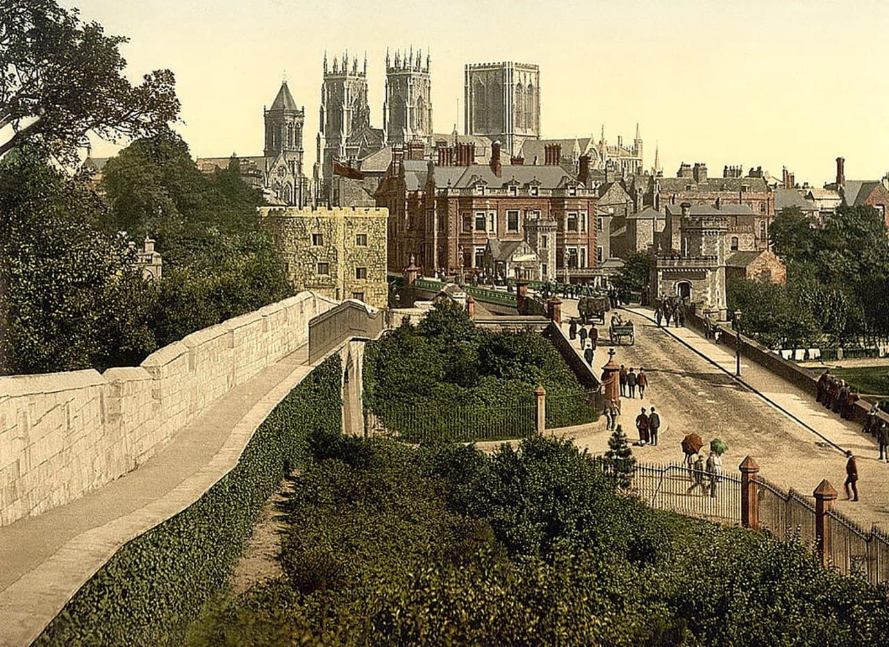 The city of York in Yorkshire, England (1890s)
