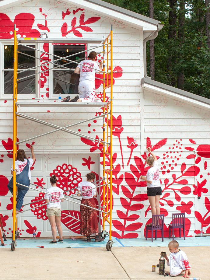How to Paint a Gigantic Mural | Handmade Charlotte