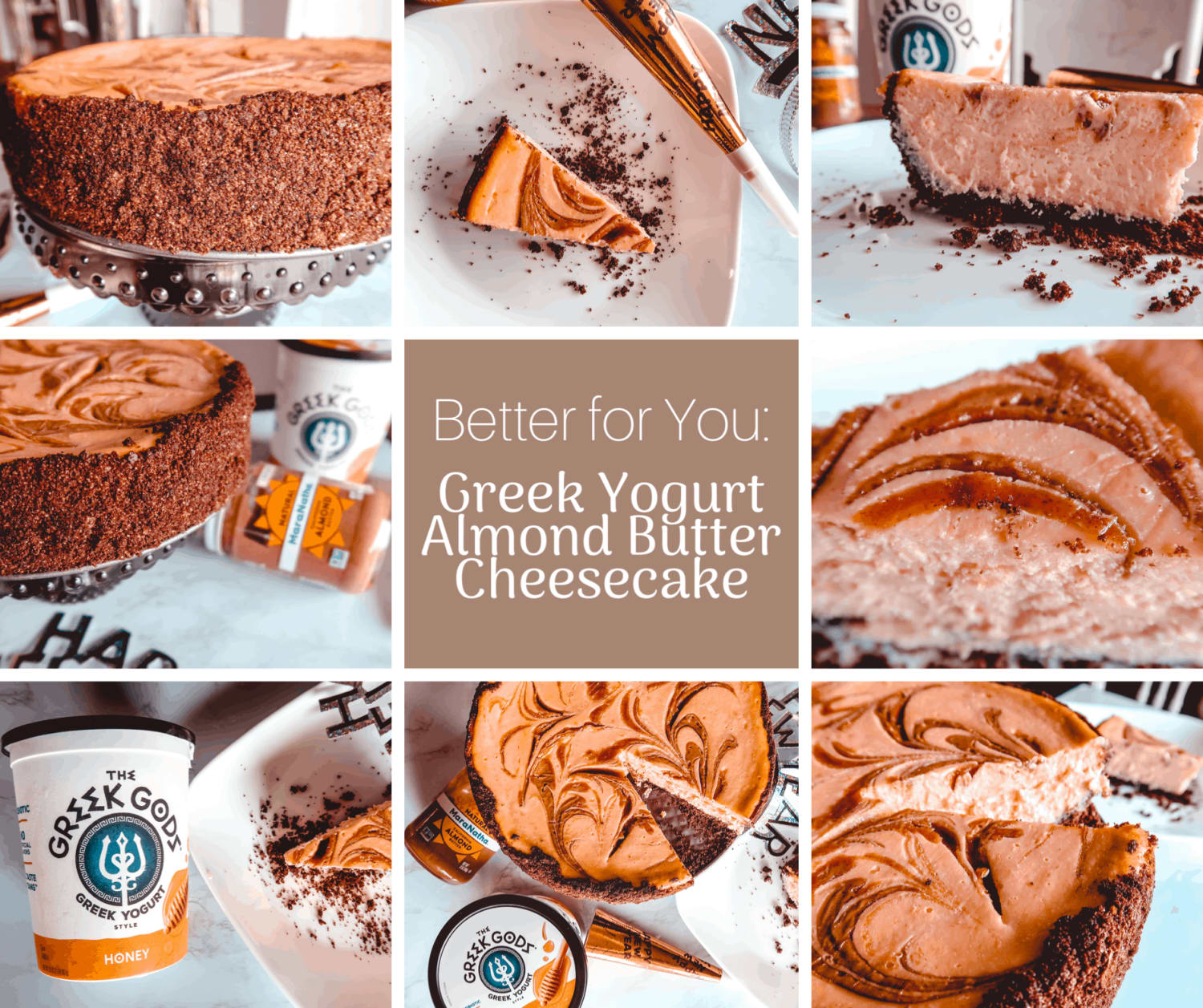 Greek Yogurt Almond Butter Cheesecake