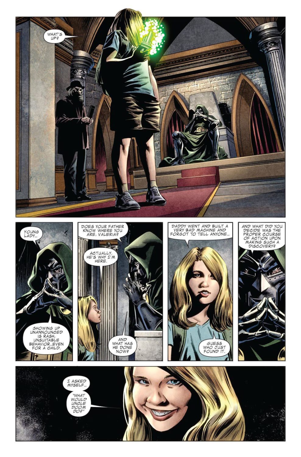 My favorite relationship in Marvel is between Valeria Richards Storm and Dr. DOOM