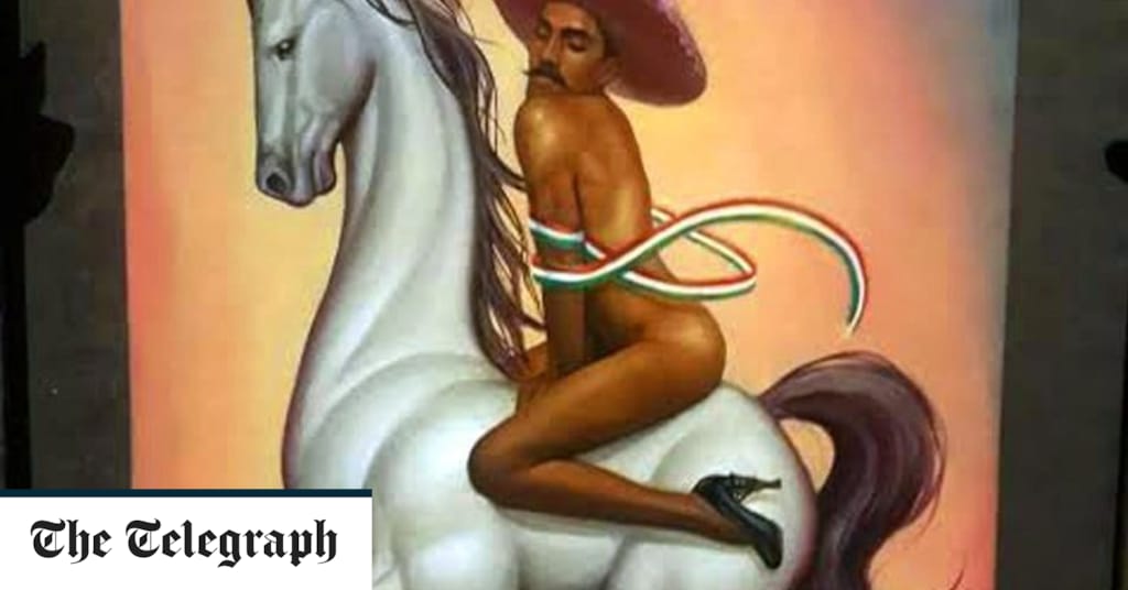 Mexico protesters storm gallery over nude painting of revolutionary hero Zapata