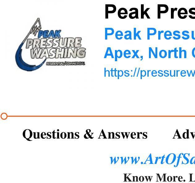 Peak Pressure Washing - Peak Pressure Washing - Apex - North Carolina - 27502