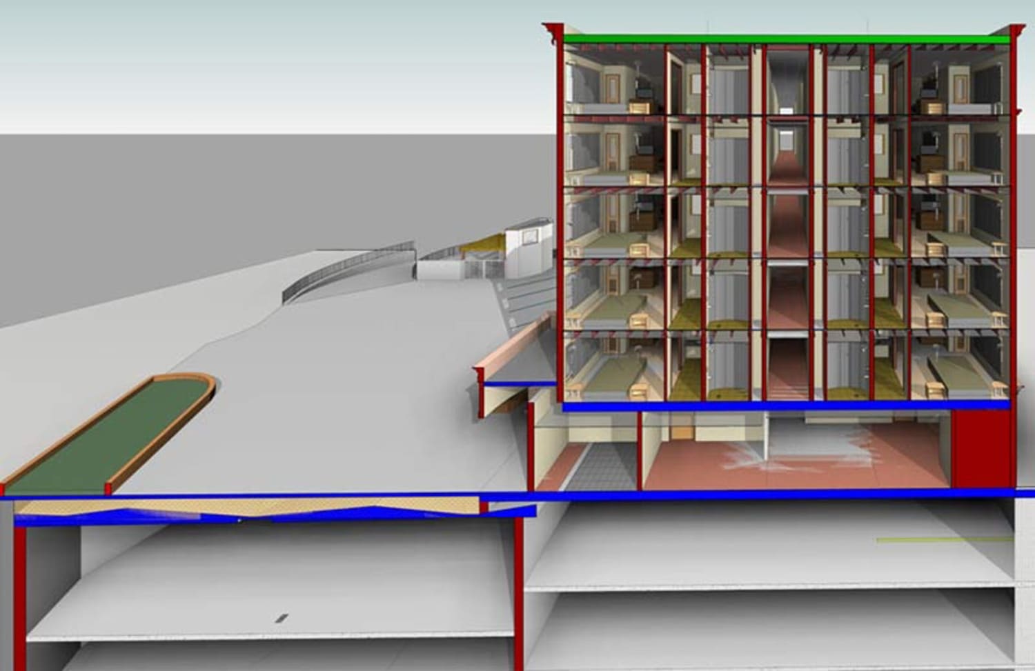 BIM Models for a hospitality building with LOD 300
