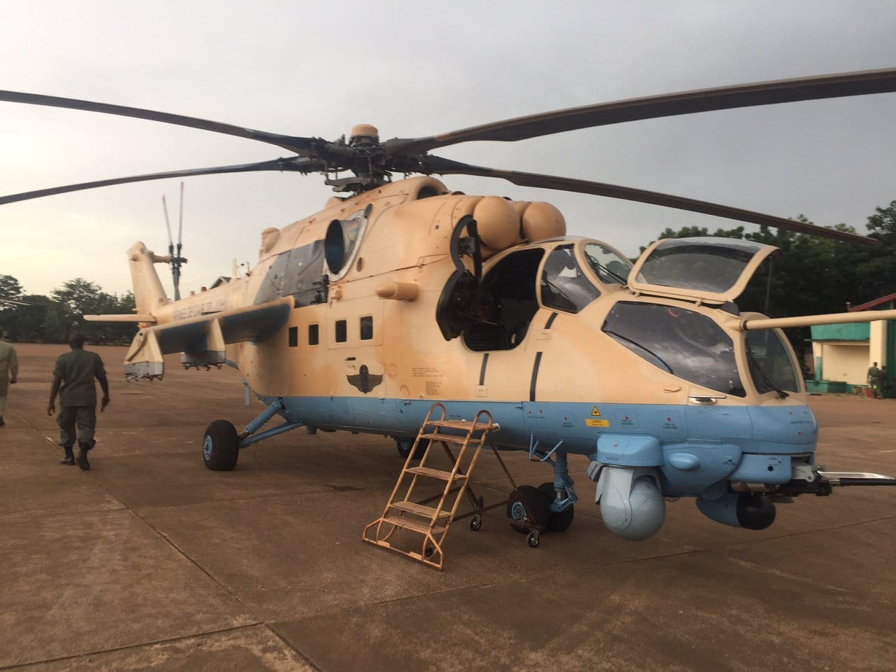 New Mi-35M helicopter gunship of the Mali Air Force