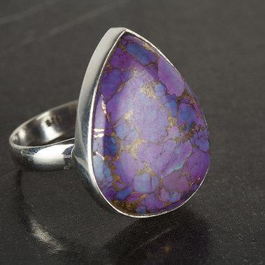 Purple Turquoise Ring, 925 Sterling Silver, Traditional Ring, Stylish Ring, Eye Catch Ring, Attractive Ring, Exclusive Ring, Girlfriend Gift