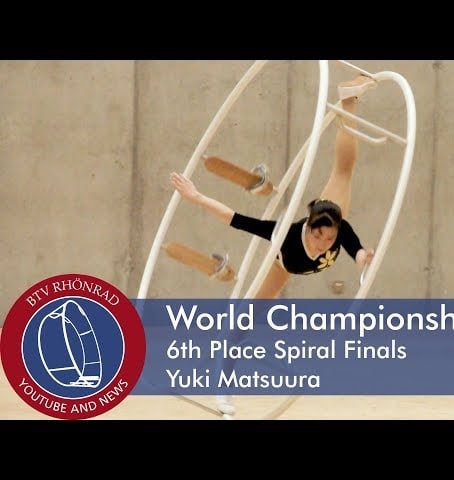 World Championships in Gymwheel 2018 Final Spiral Martine Yuki Matsuura