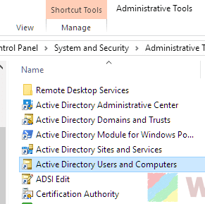 Install Active Directory Users and Computers in Windows 10