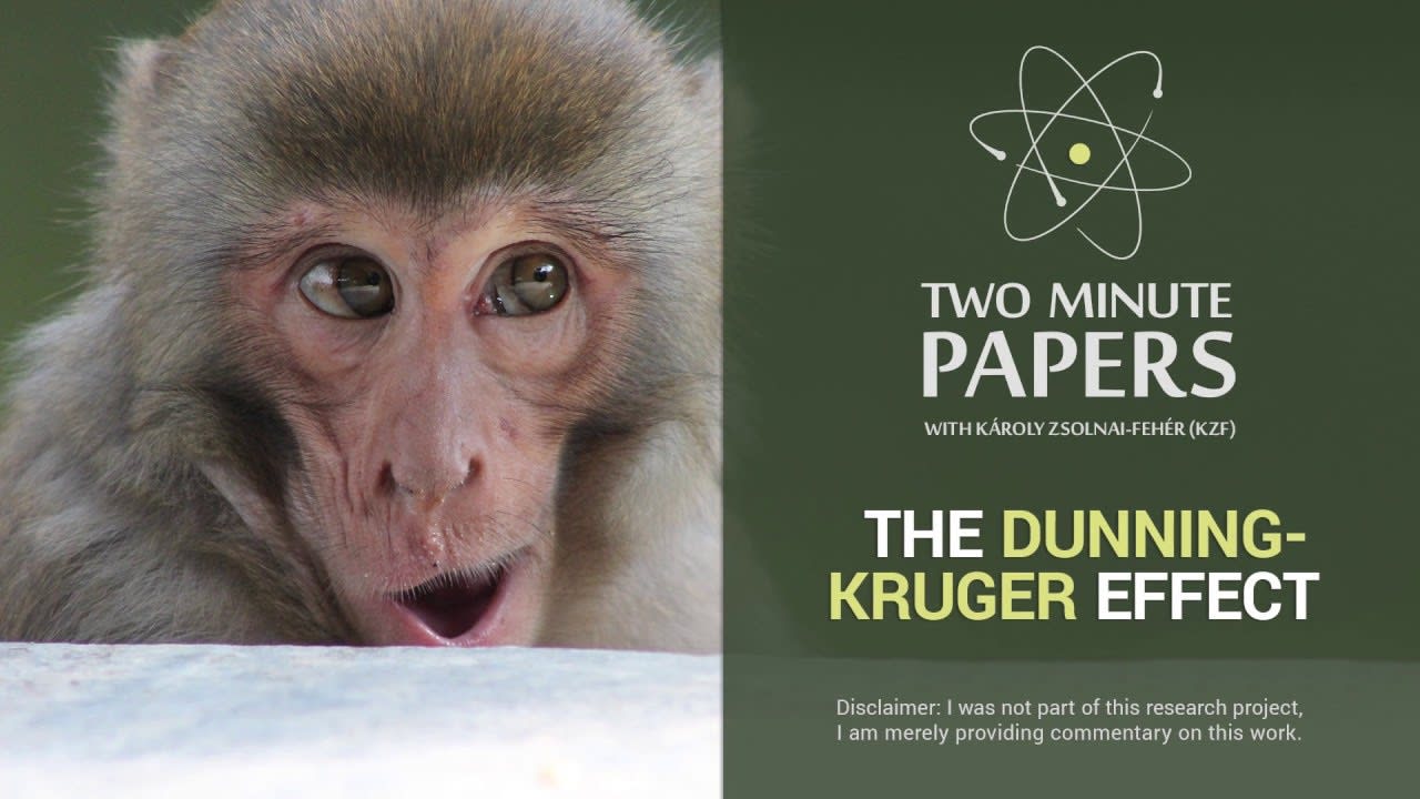 The Dunning-Kruger Effect | Two Minute Papers #58