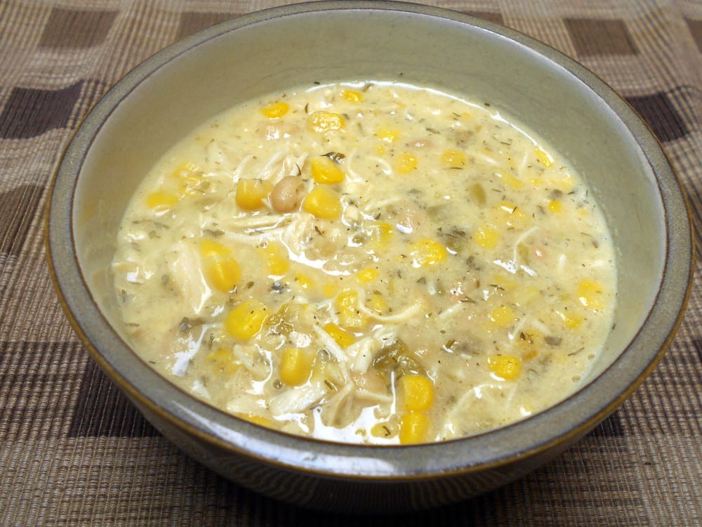 Cheesy White Chicken Chili - Hoppin Meal Plans Crock Pot Dinner