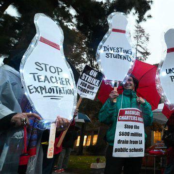 Only one-third of students attended school on first day of LA teacher strike