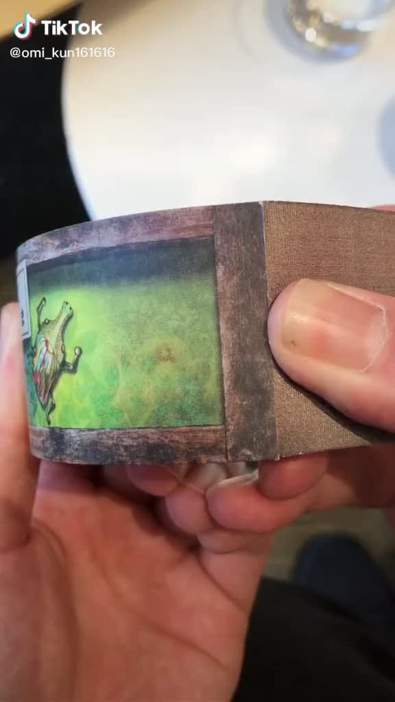 A flipbook carved into the third dimension