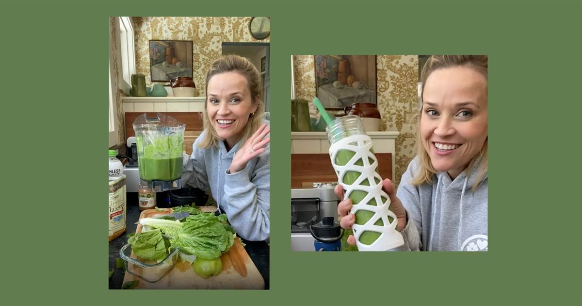 Reese Witherspoon has been drinking the same green smoothie every day for 8 years