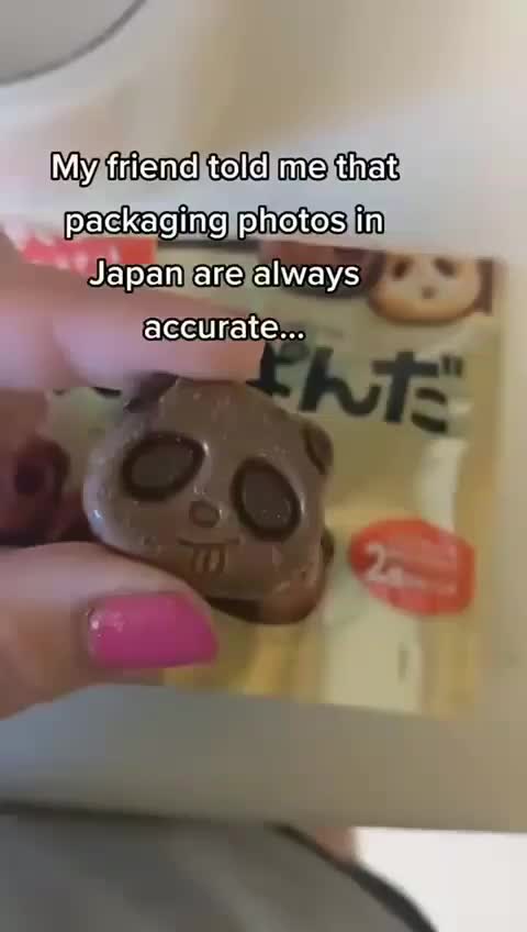 Packaging photos in Japan are always accurate